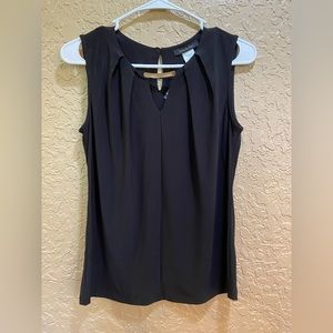 NWT/H158 Jennie & Marlis ~ Black Sleeveless Blouse